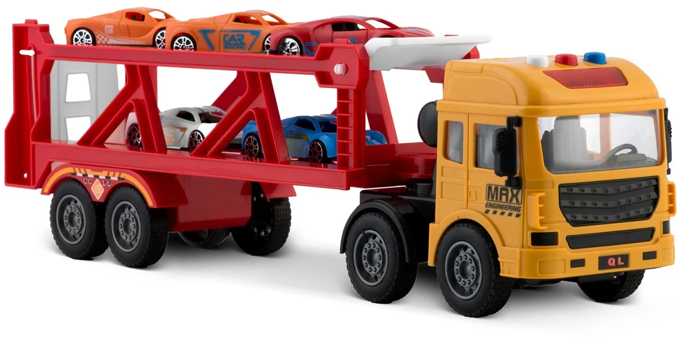 Edukacinis žaislinis sunkvežimis + 5 automobiliai RK-760 Ricokids