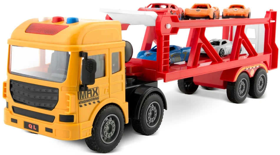 Edukacinis žaislinis sunkvežimis + 5 automobiliai RK-760 Ricokids