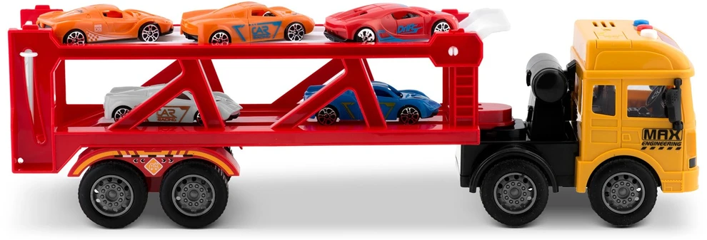 Edukacinis žaislinis sunkvežimis + 5 automobiliai RK-760 Ricokids