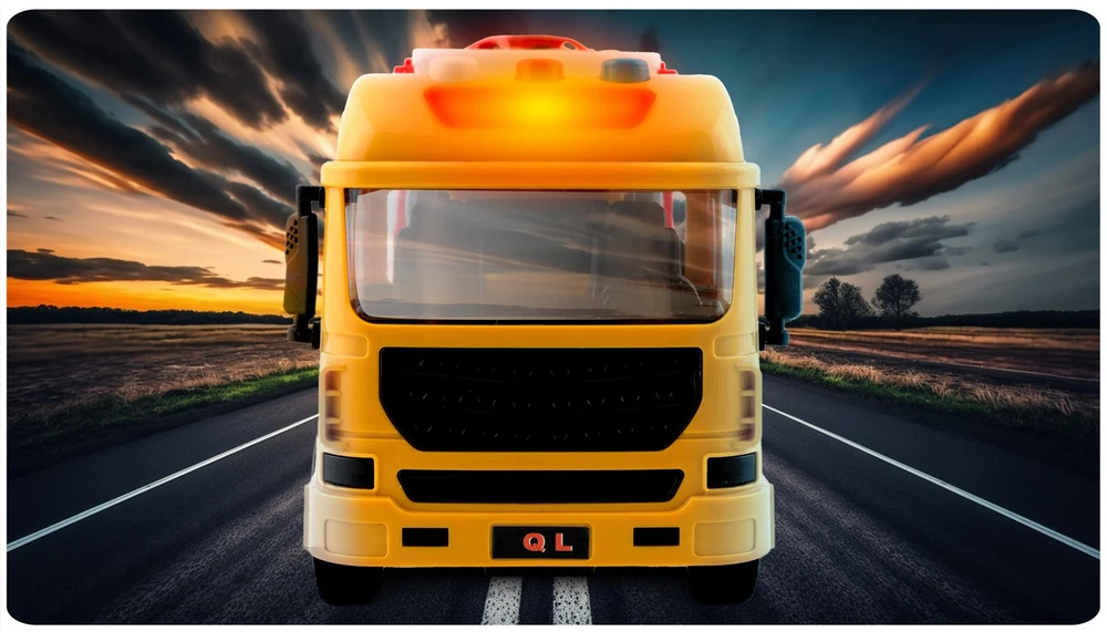 Edukacinis žaislinis sunkvežimis + 5 automobiliai RK-760 Ricokids