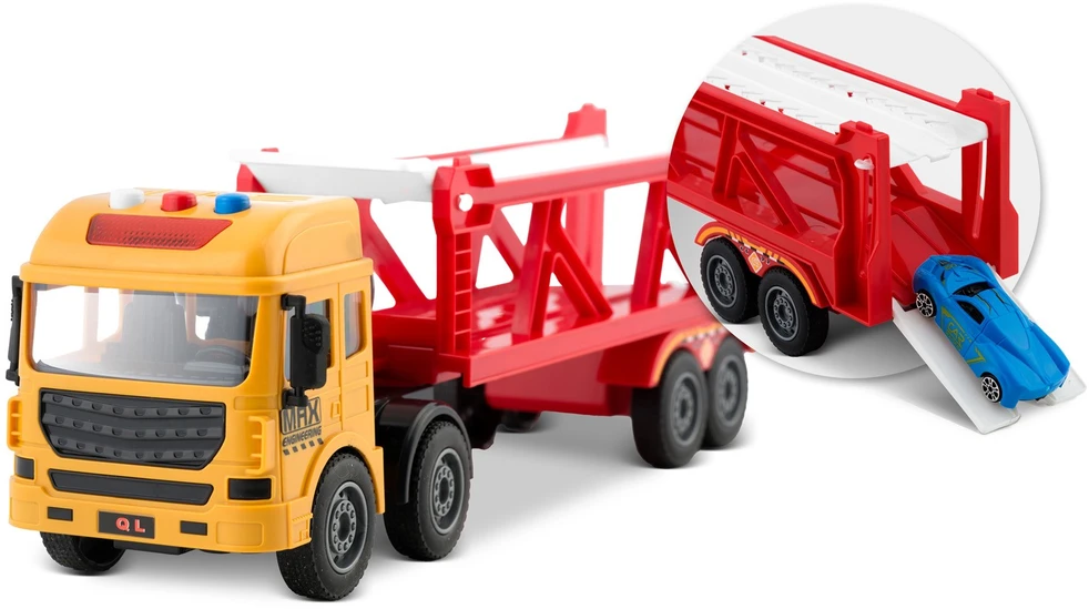 Edukacinis žaislinis sunkvežimis + 5 automobiliai RK-760 Ricokids