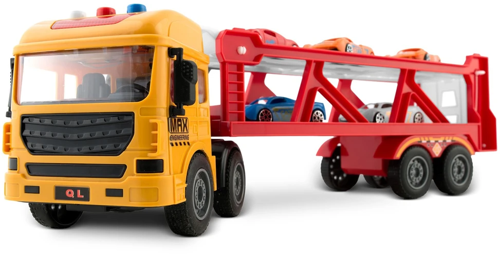 Edukacinis žaislinis sunkvežimis + 5 automobiliai RK-760 Ricokids
