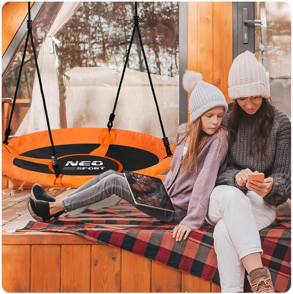 Neo-Sport Swingo XXL „Crow's Nest“ sūpynės, oranžinės, 95 cm