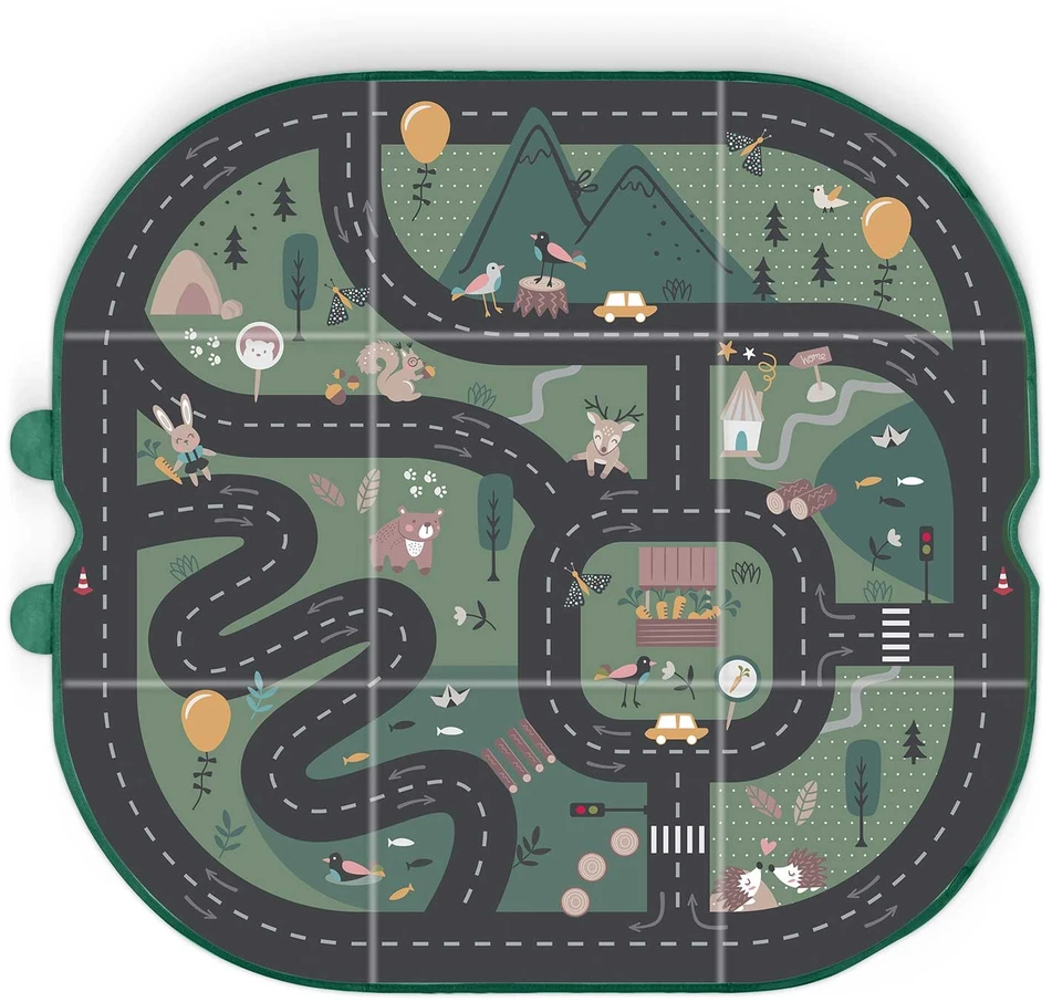 NK-408 Nukido žaislų dėžė ir kilimėlis - žalias