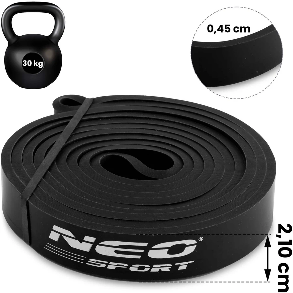 NS-960 Neo-Sport mankštos pasipriešinimo juosta, juoda