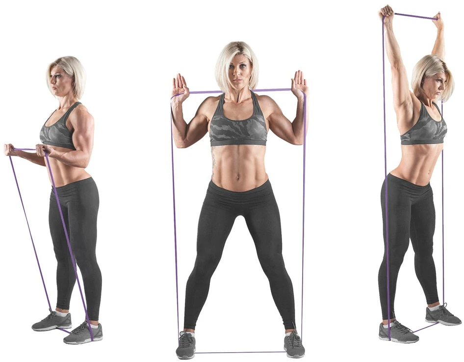 NS-960 Neo-Sport violetinė mankštos pasipriešinimo juosta