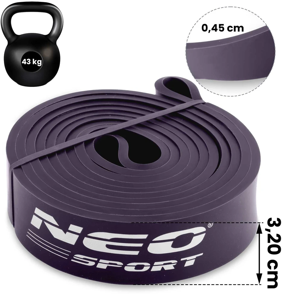 NS-960 Neo-Sport violetinė mankštos pasipriešinimo juosta