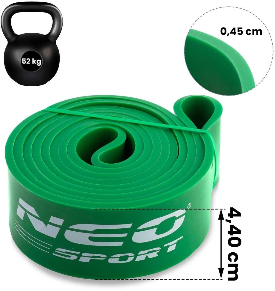 NS-960 Neo-Sport žalia mankštos pasipriešinimo juosta