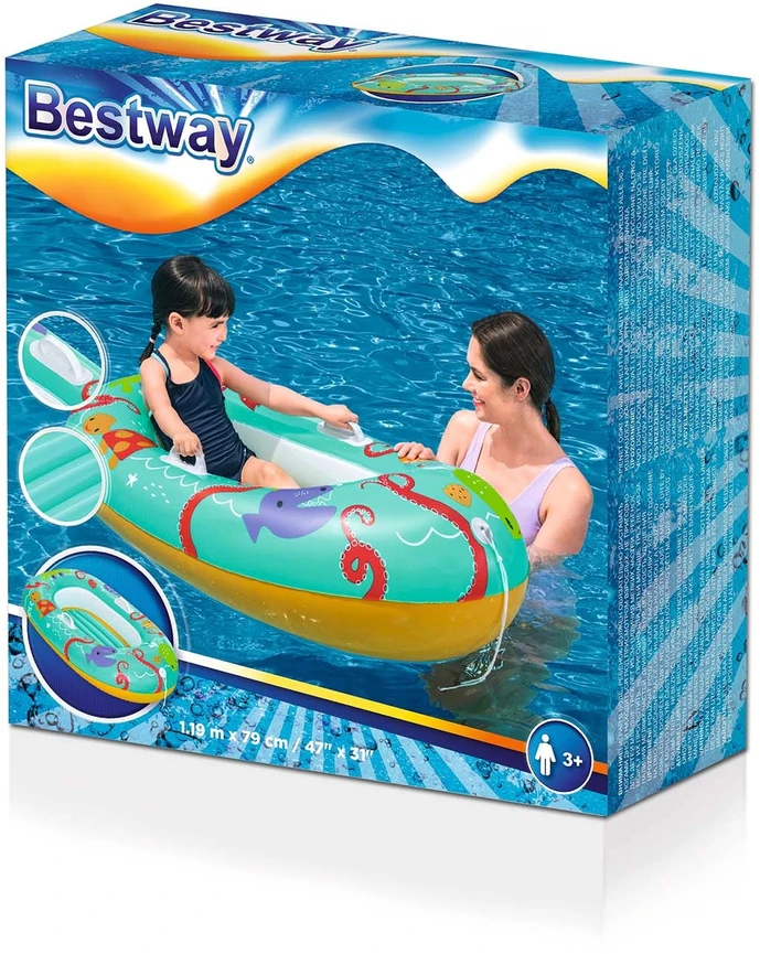 BESTWAY valtis Happy Crustacean Junior 1,19m x 79cm., assorti, 34009