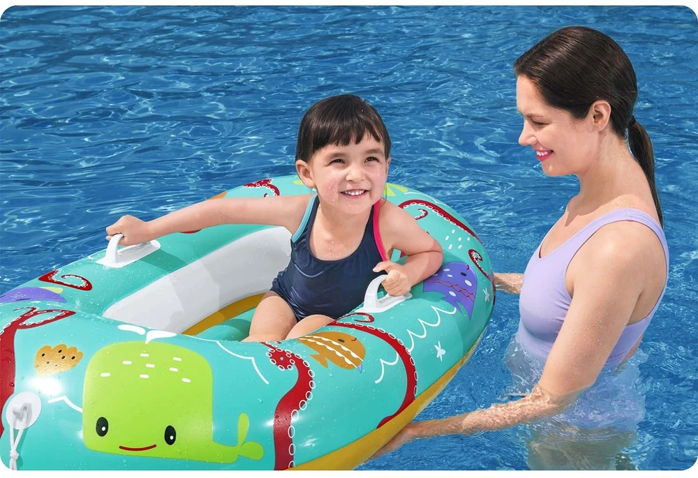 BESTWAY valtis Happy Crustacean Junior 1,19m x 79cm., assorti, 34009