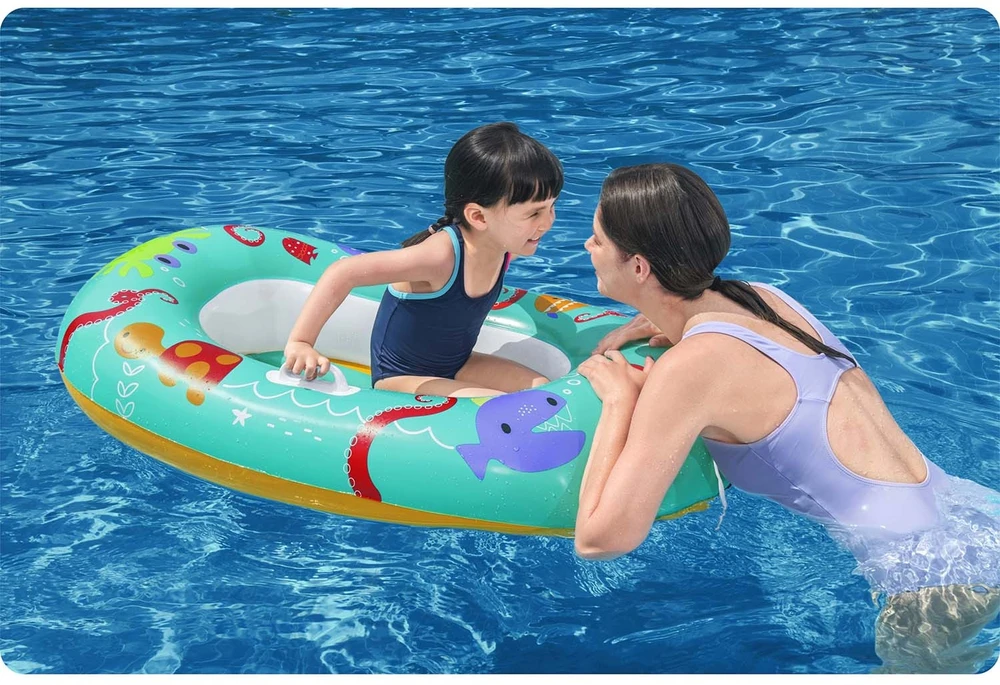 BESTWAY valtis Happy Crustacean Junior 1,19m x 79cm., assorti, 34009