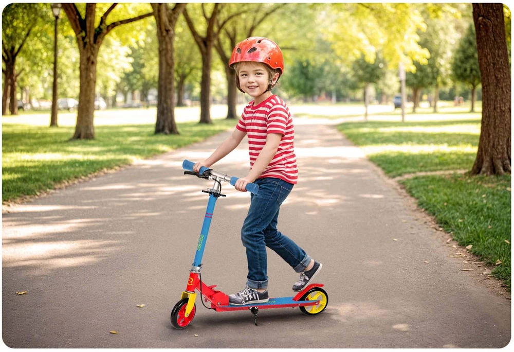 Kodi Scooter mėlynas ir raudonas Ricokids