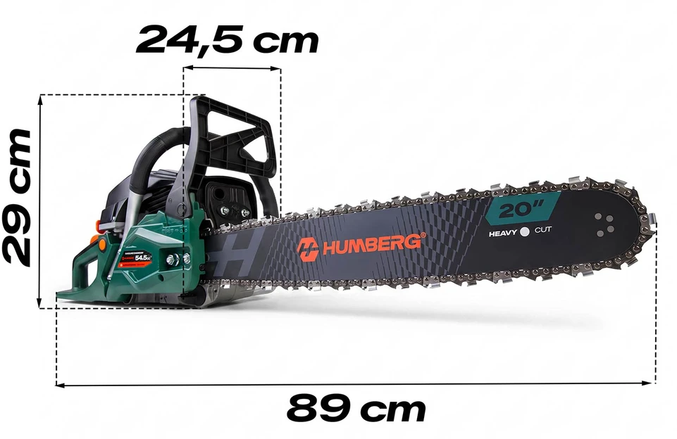 Benzininis grandininis pjūklas Humberg HM-665, 16