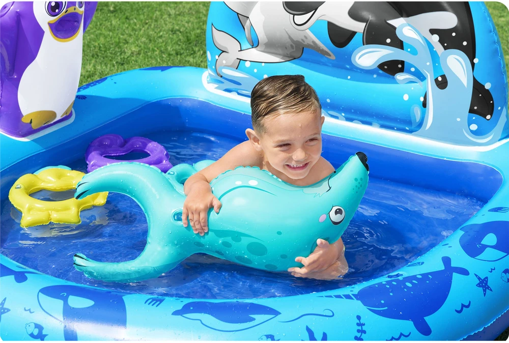 Pripučiamas baseinas BESTWAY POLAR PALS, 34 x 131 x 73 cm