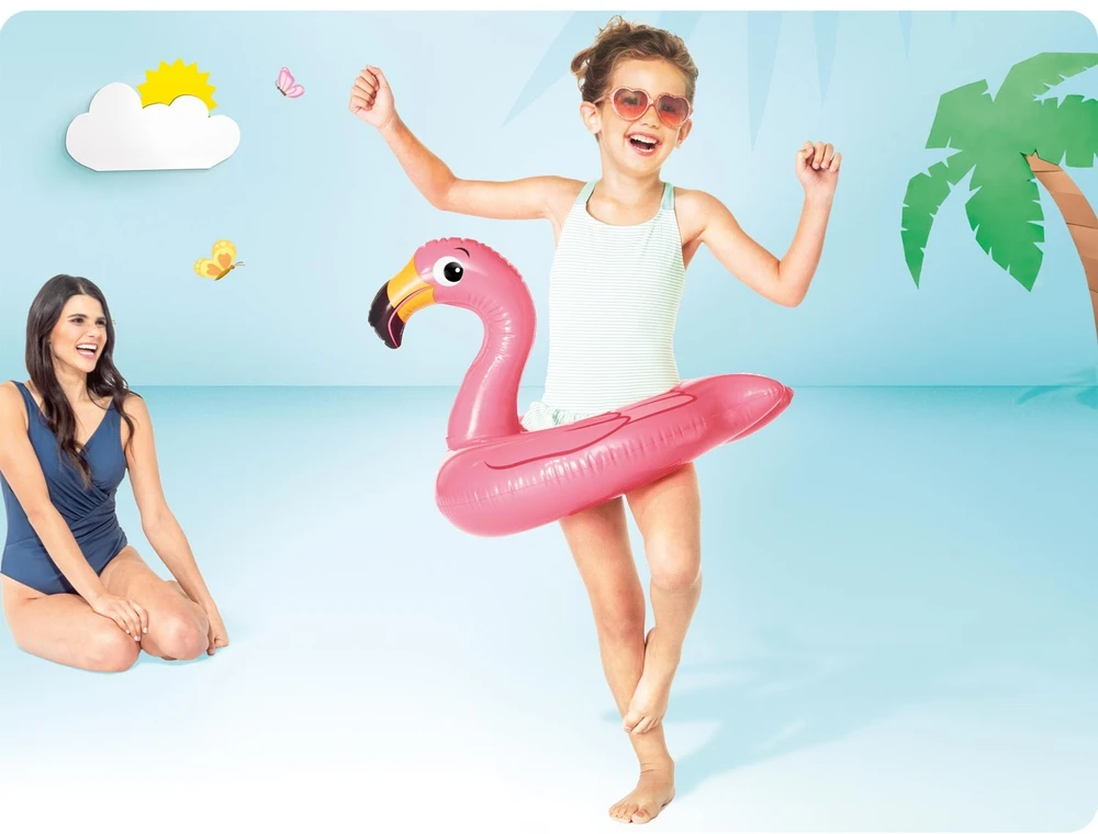 INTEX 59220 Flamingo plaukimo ratas