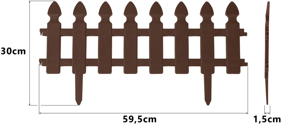 Plonos Plono sodo apvadas 240 cm PL-963 rudas