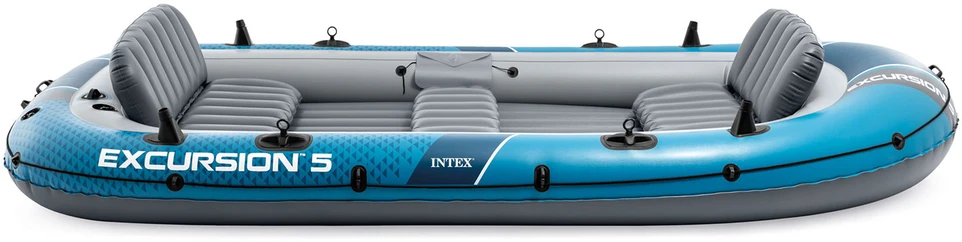 Intex Pripučiama valtis 5 asmenims su siurbliu 2 irkliais
