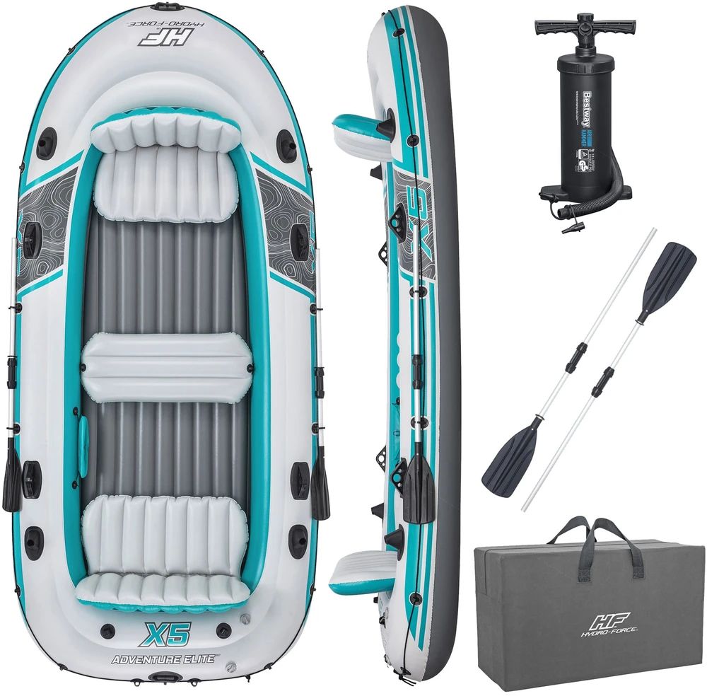 Bestway Pripučiama valtis „Adventure Elite™ X5“ 5 asmenims + irklai 315 x 166 cm 65159