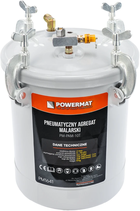 Powermat PNEUMATINIS ŠLIFAVIMO ĮRENGINYS PM-PAM-10T