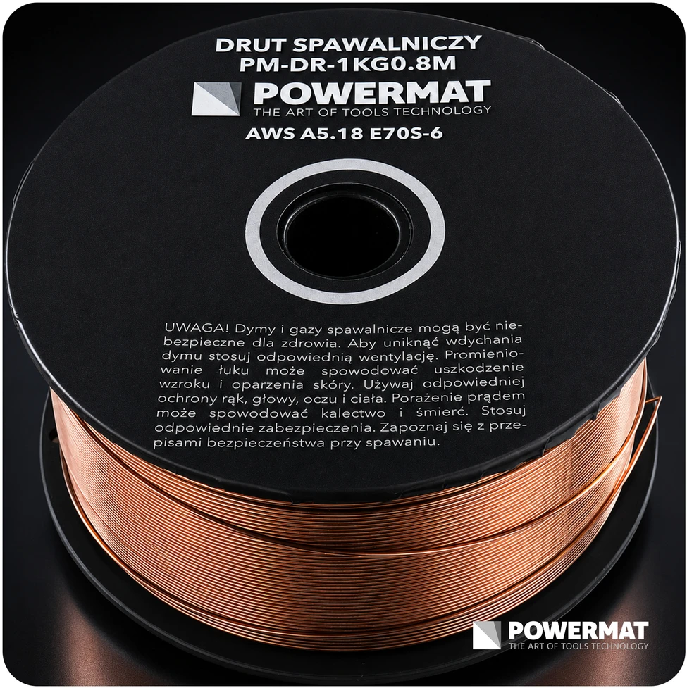 Powermat Suvirinimo viela 0,8 mm 1kg PM-DR-1KG0.8M