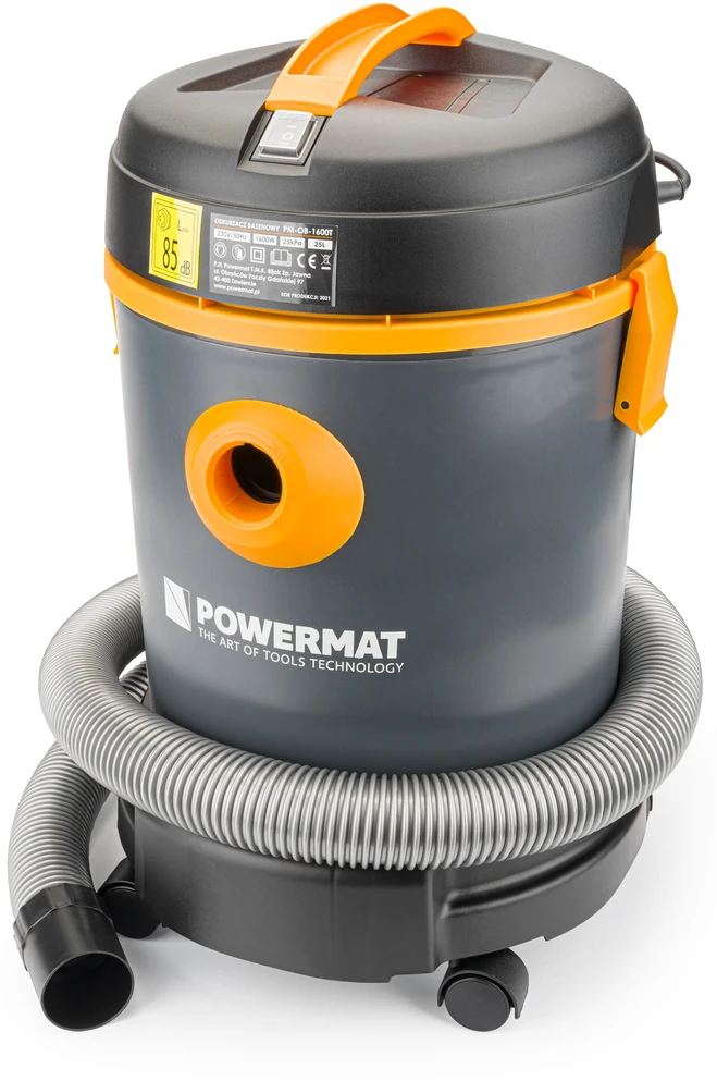 Powermat Daugiafunkcinis baseino dulkių siurblys, 1600W didelė galia, 25L talpos tūris, tvenkiniams, sodams, garažams, šlapiam ir sausam valymui
