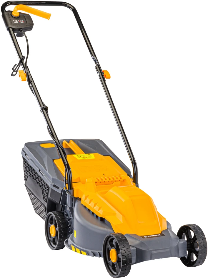 Powermat Elektrinė vejapjovė, 2200W, 32cm pjovimo plotis, lengva, 30L surinkimo dėžė, mažiems sodams