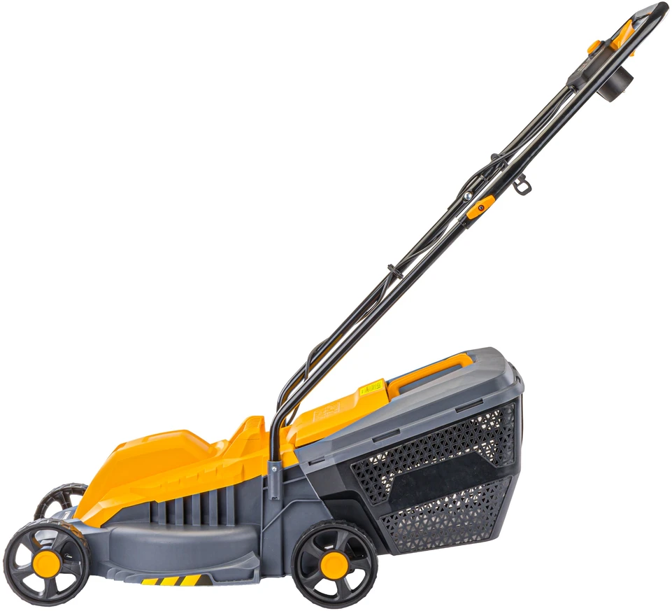Powermat Elektrinė vejapjovė, 2200W, 32cm pjovimo plotis, lengva, 30L surinkimo dėžė, mažiems sodams