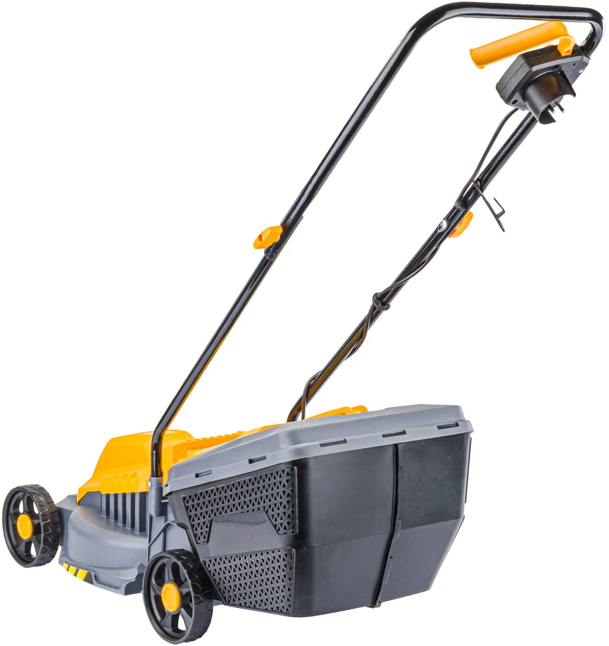 Powermat Elektrinė vejapjovė, 2200W, 32cm pjovimo plotis, lengva, 30L surinkimo dėžė, mažiems sodams