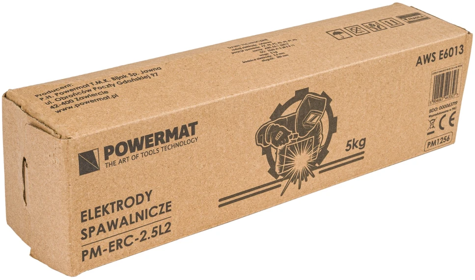 Suvirinimo elektrodai 2,5mm, 5kg, Powermat