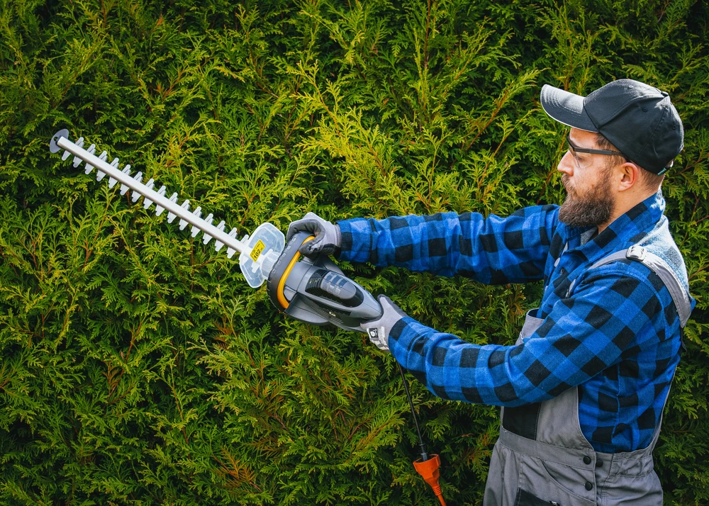 Powermat Elektrinės gyvatvorių žirklės, 1600W, 510mm ašmenų ilgis, sodui, šakoms, krūmams, galingos elektrinės žirklės