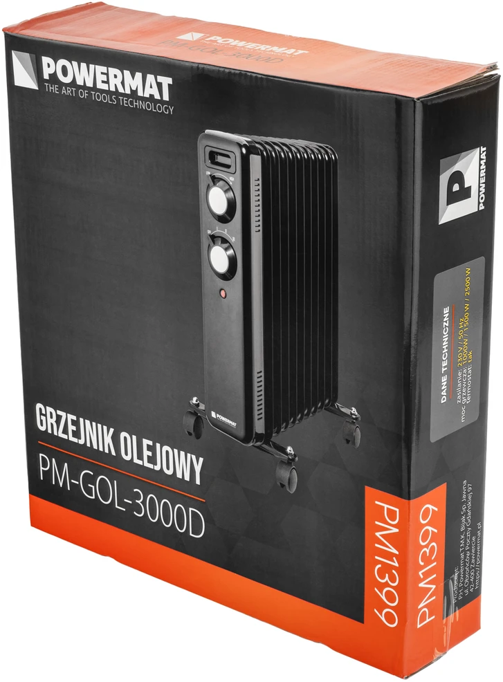 Tepalinis šildytuvas PowerMat PM1399, 2.5kW