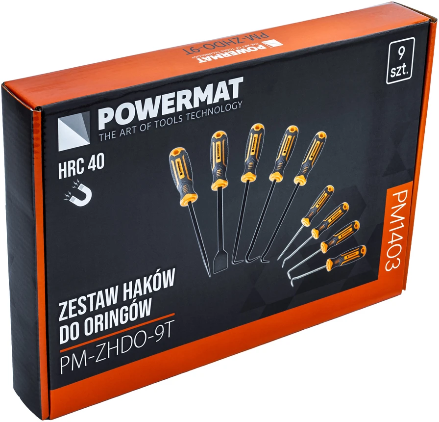 Powermat KABLIAI SMALIGALIAI + GRANDIKLIS RINKINYS 9 DAL. PM-ZHDO-9T