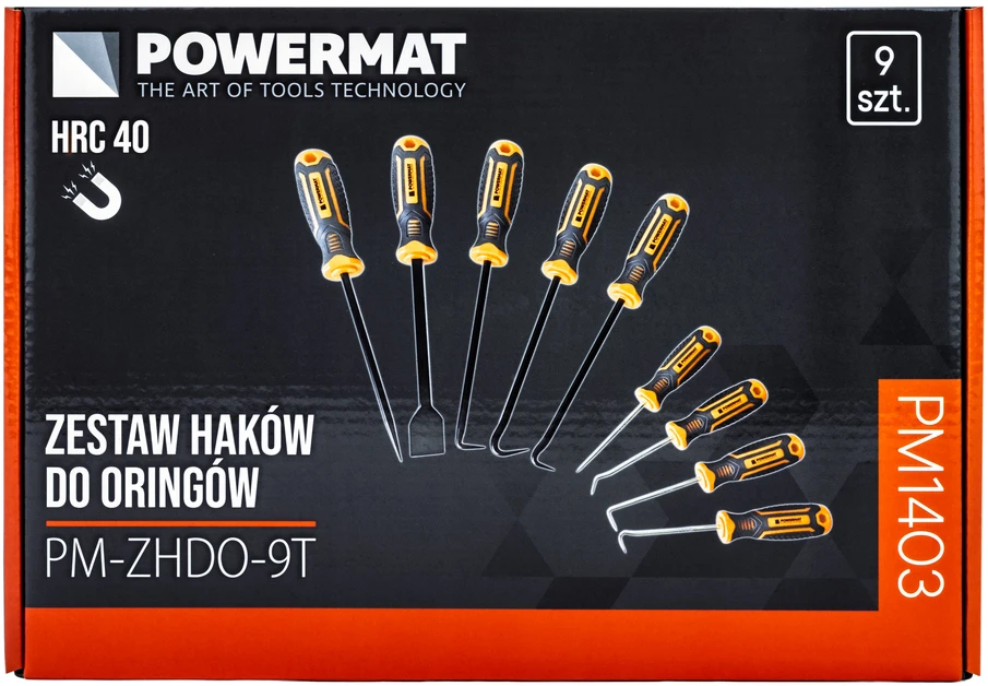 Powermat KABLIAI SMALIGALIAI + GRANDIKLIS RINKINYS 9 DAL. PM-ZHDO-9T