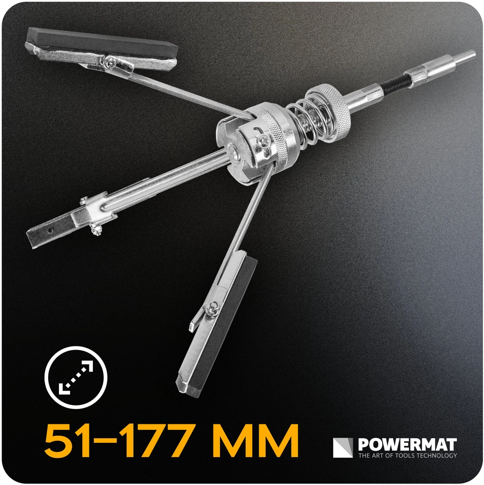 Powermat CILINDRŲ HONINGAVIMO ĮRANKIS 51-177mm SU REGULIAVIMU PM-HDC-177T