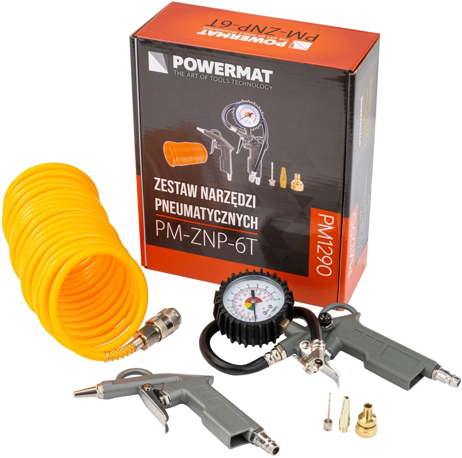 Powermat Pneumatinių įrankių rinkinys PM-ZNP-6T