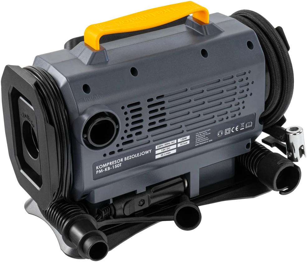 Powermat AUTOMOBILINIS KOMPRESORIUS 1200W 12V / 230V PM-KB-150T