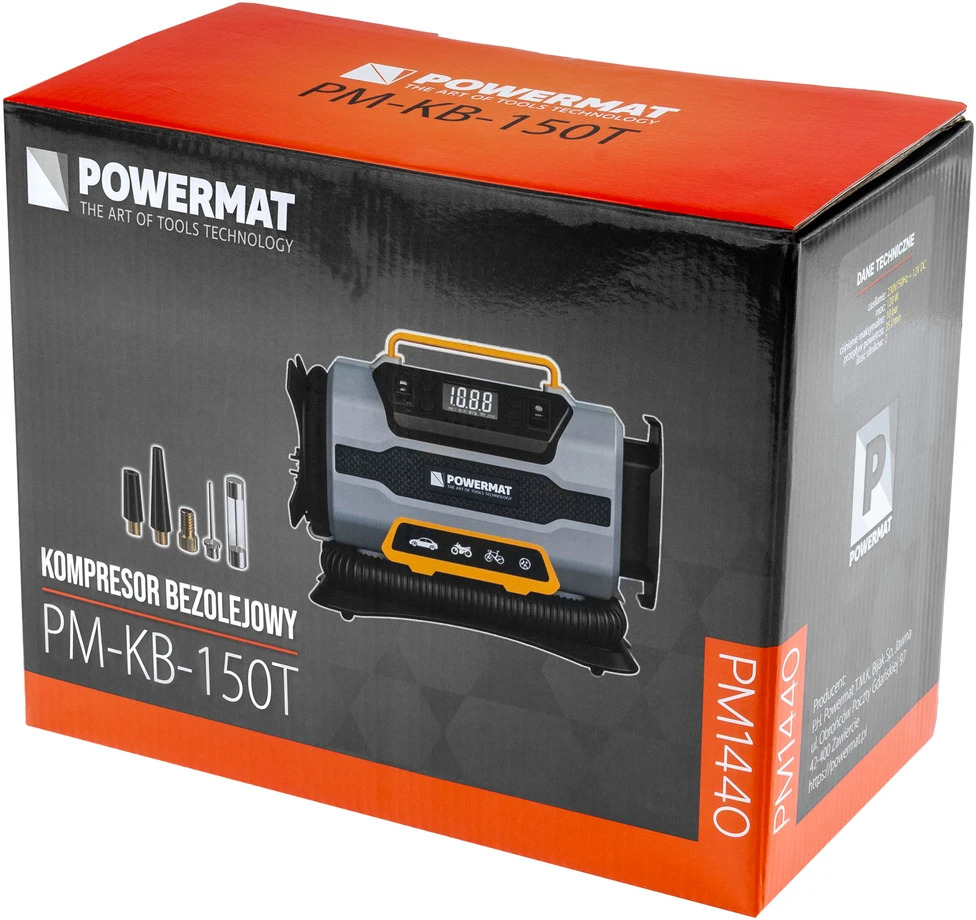 Powermat AUTOMOBILINIS KOMPRESORIUS 1200W 12V / 230V PM-KB-150T