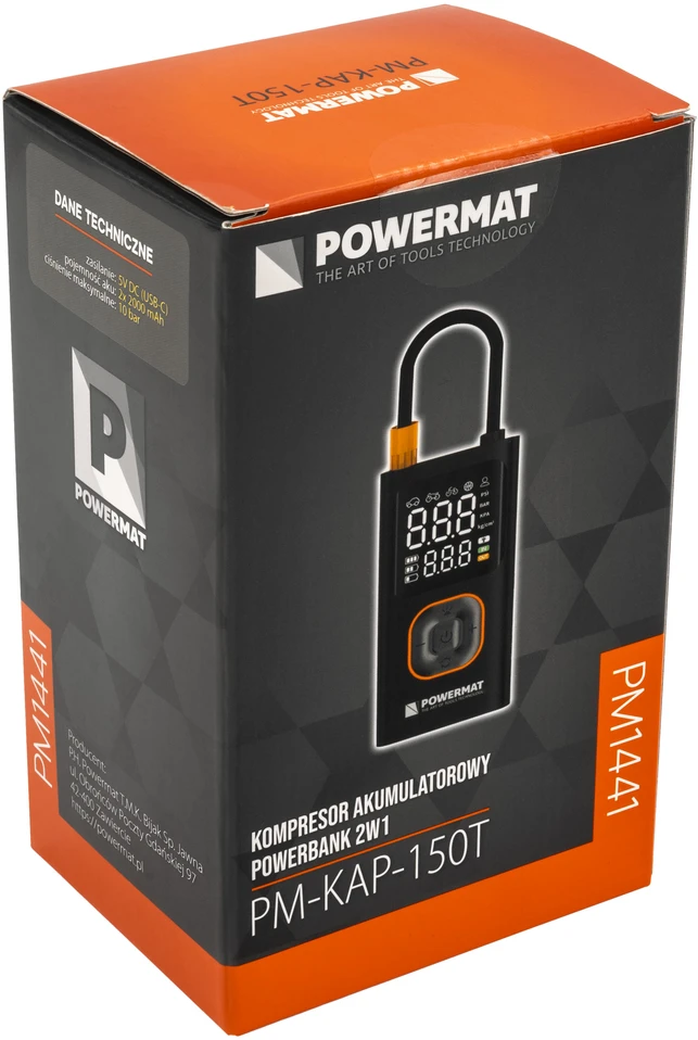 Powermat Automobilinis akumuliatorinis kompresorius PM-KAP-150T