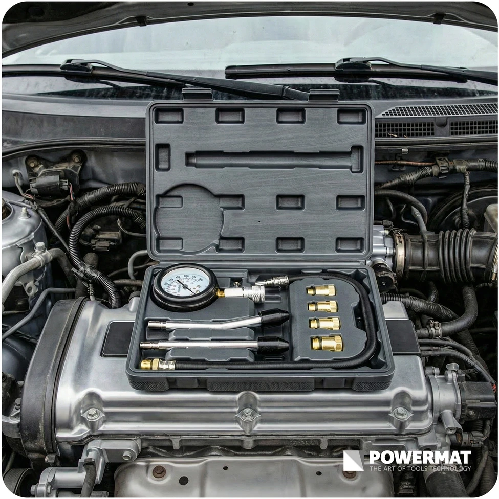 Powermat Benzino suspaudimo slėgio matuoklis (rinkinys 8 vnt.) PM-MCSB-8T