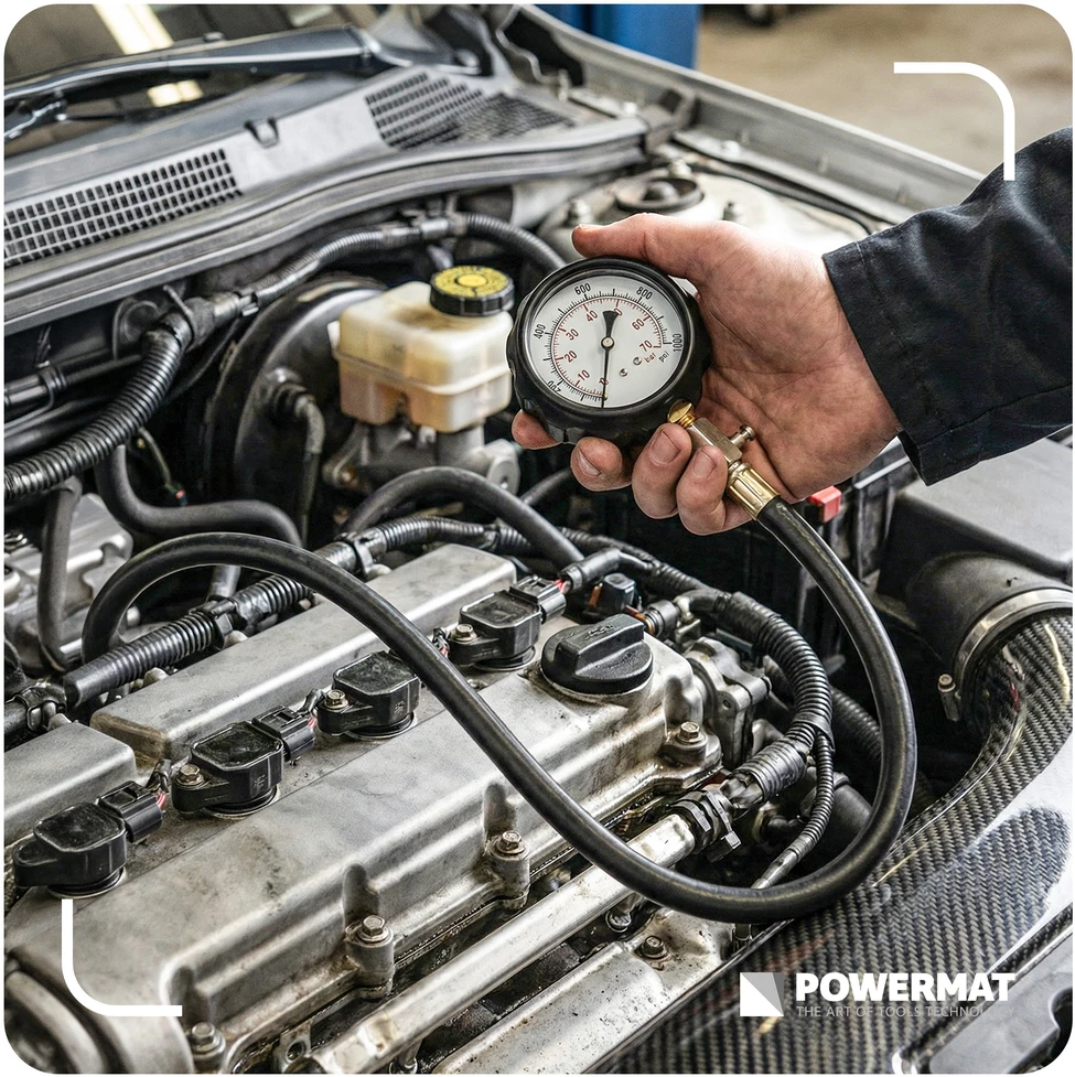 Powermat Benzino suspaudimo slėgio matuoklis (rinkinys 8 vnt.) PM-MCSB-8T