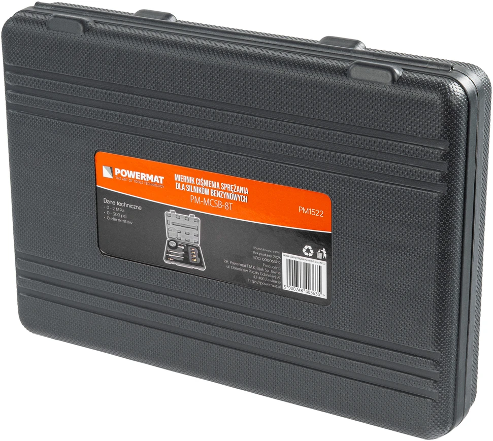 Powermat Benzino suspaudimo slėgio matuoklis (rinkinys 8 vnt.) PM-MCSB-8T