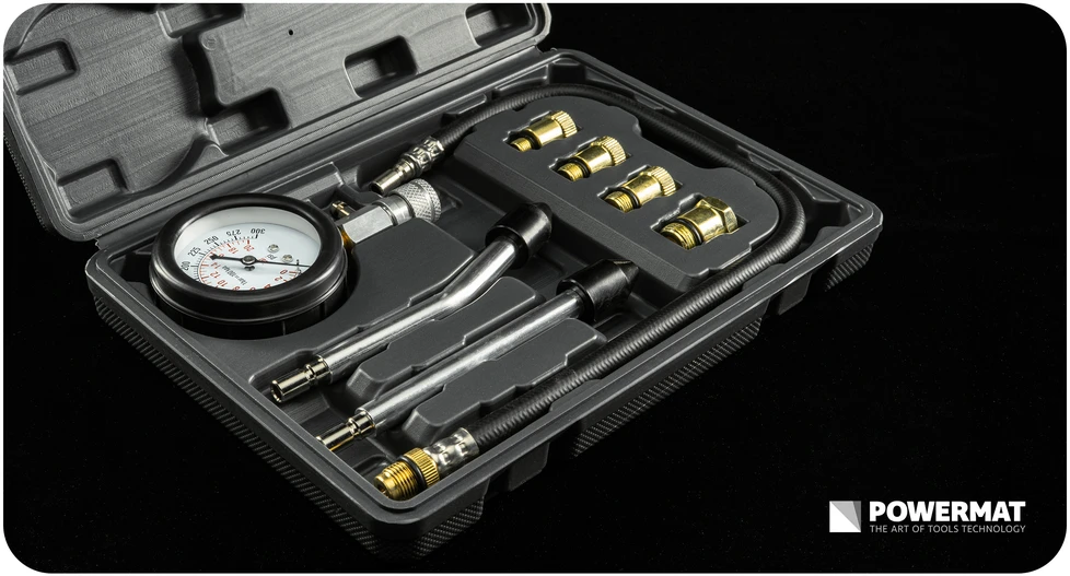 Powermat Benzino suspaudimo slėgio matuoklis (rinkinys 8 vnt.) PM-MCSB-8T