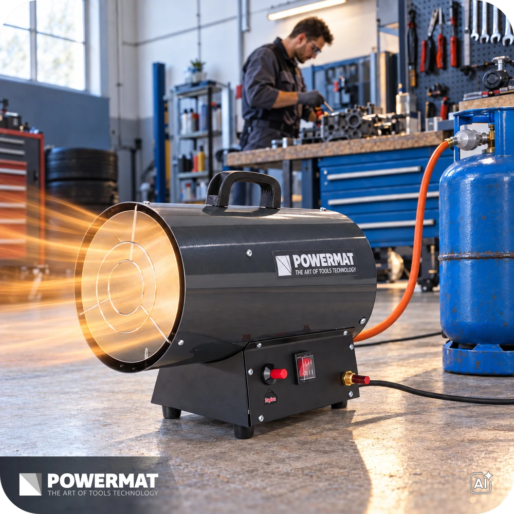 Powermat Dujinė šildymo pūstuvas 25kW šildytuvas krosnelė PM-NAG-25GN