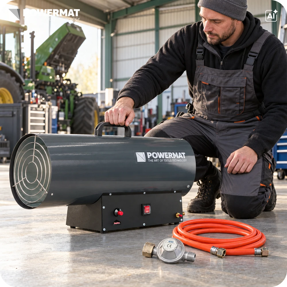 Powermat Šildytuvas Pūstuvas DUJINIS Reduktorius Rinkinys 65kW PM-NAG-65GN
