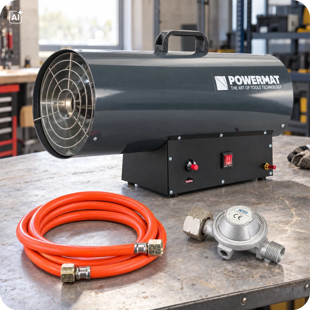 Powermat Šildytuvas Pūstuvas DUJINIS Reduktorius Rinkinys 65kW PM-NAG-65GN