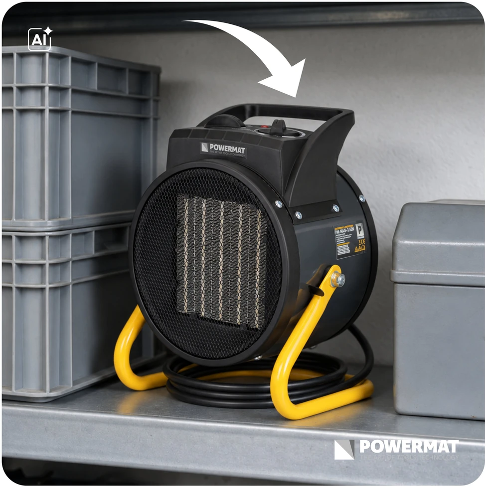Powermat Nagrzewnica ELEKTRYCZNA 3500 W Šildytuvas Piecyk PM-NAG-3.5EN