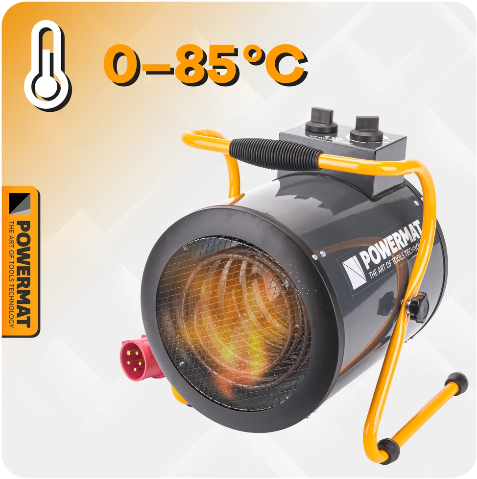 Powermat Elektrinis šildytuvas Pūstuvas Fenas 6kW 400V PM-NAG-6EN