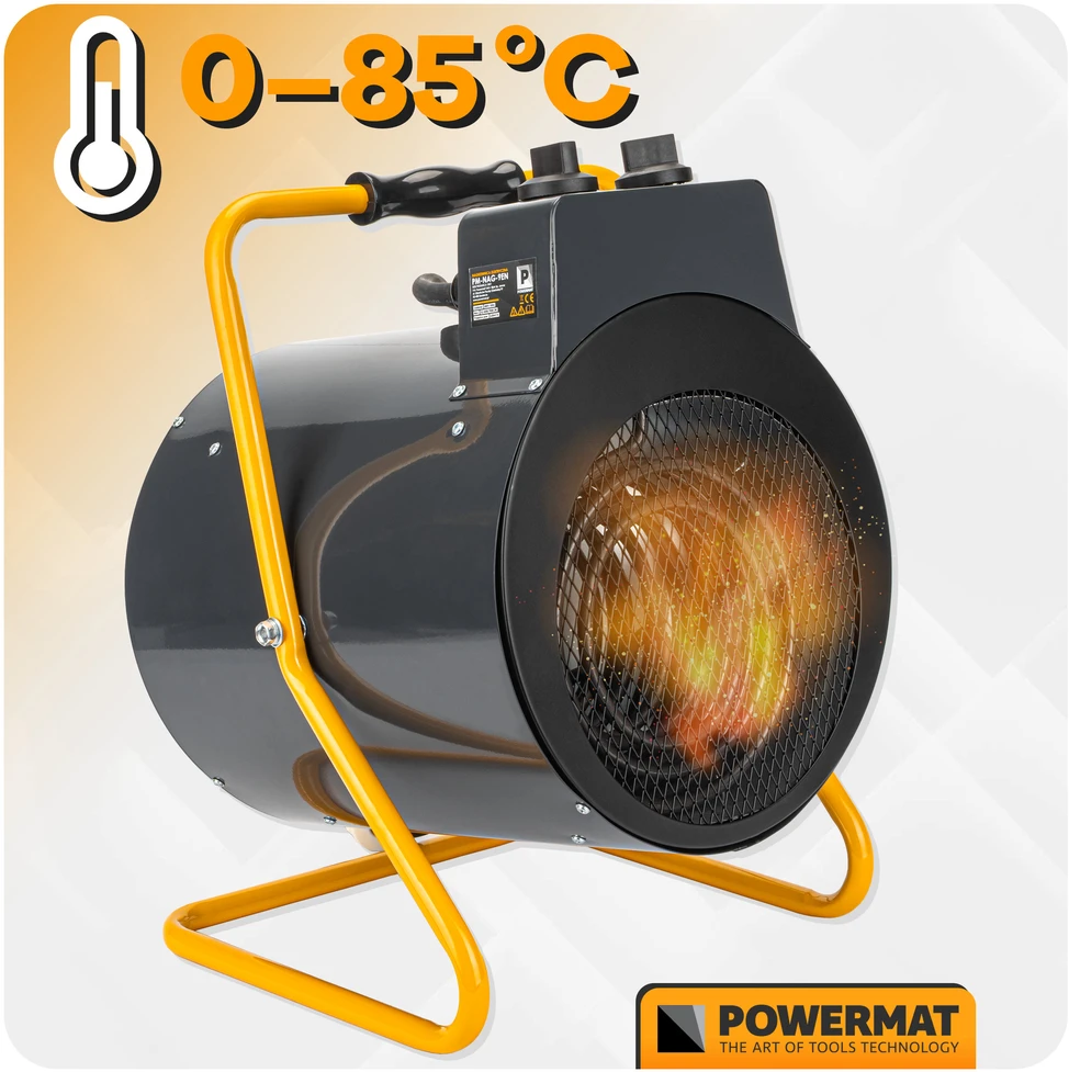 Powermat Elektrinis šildytuvas su pūstuvu 9kW 400V PM-NAG-9EN