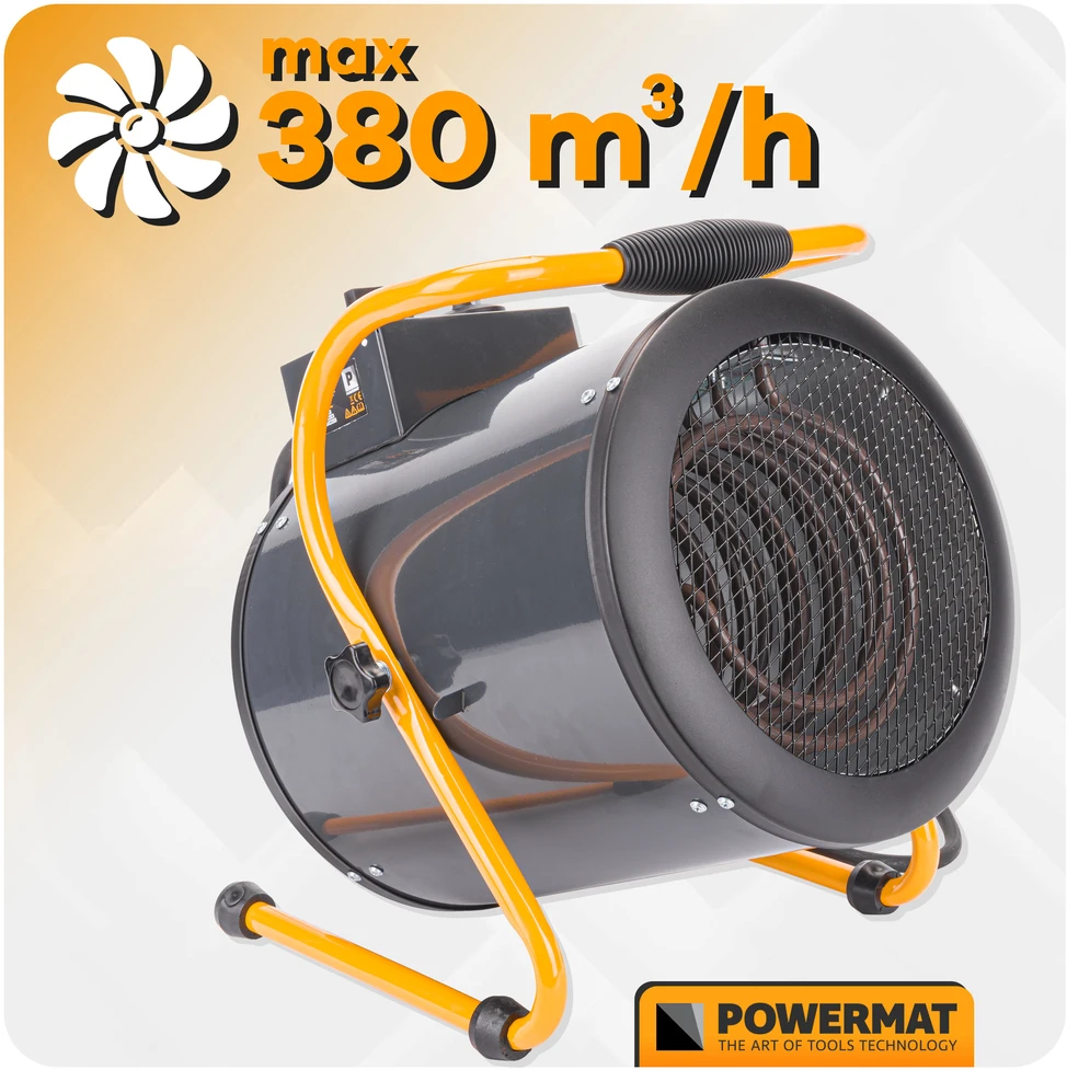 Powermat Elektrinis šildytuvas Pūstuvas Fenas 6kW 400V PM-NAG-6EN