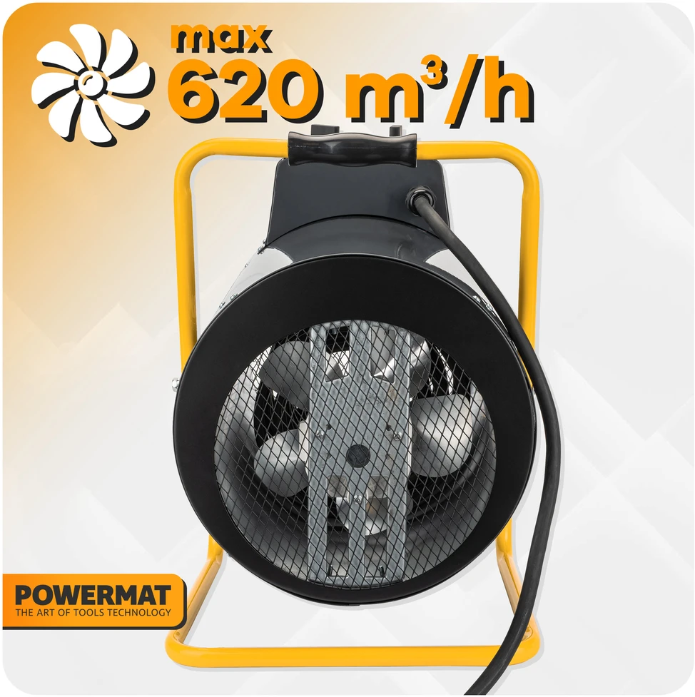 Powermat Elektrinis šildytuvas su pūstuvu 9kW 400V PM-NAG-9EN